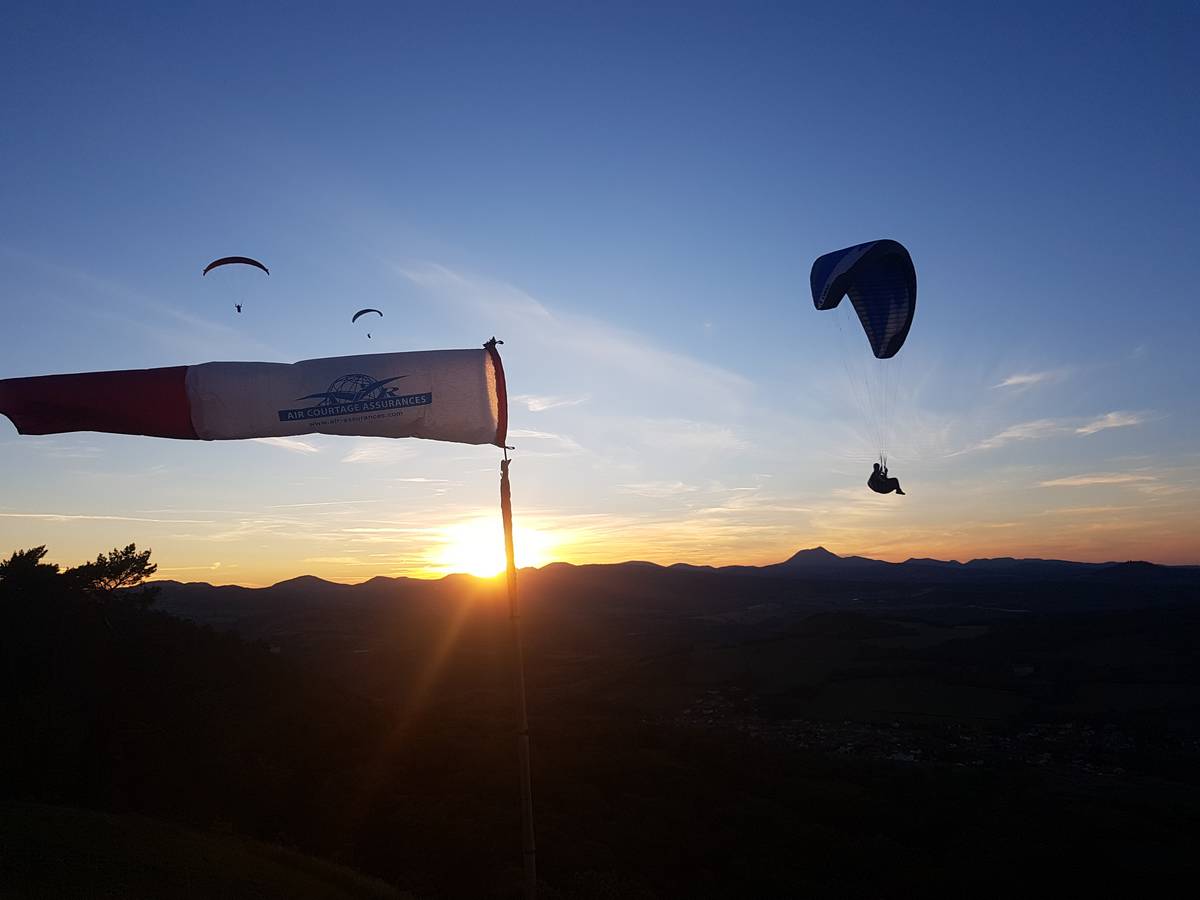 parapente en Auvergne