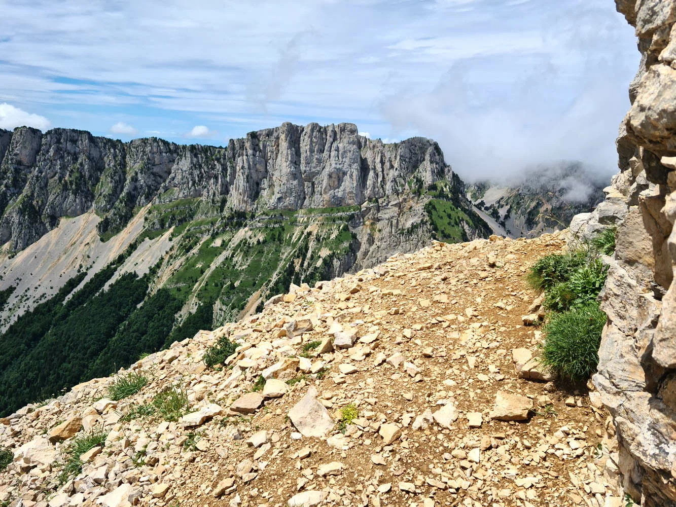 vire descente mont aiguille